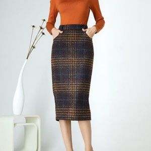☆ VINTAGE Plaid Skirt*